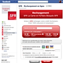 SFR propose un service de rechargement sur Facebook