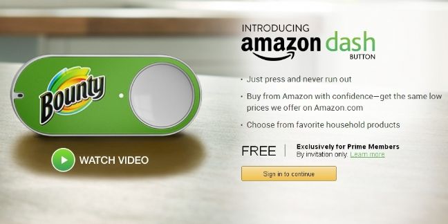Amazon lance un bouton connecté pour commander en un clic