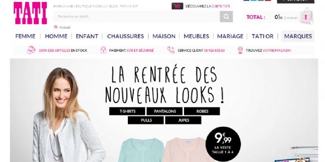 Tati lance son application mobile