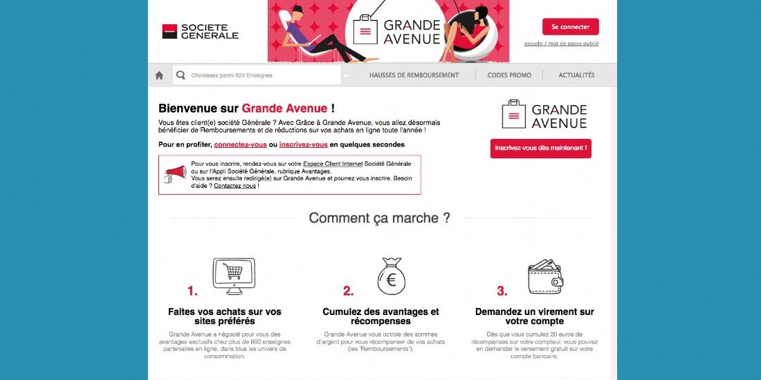 Société Générale fidélise ses clients grâce au cashback