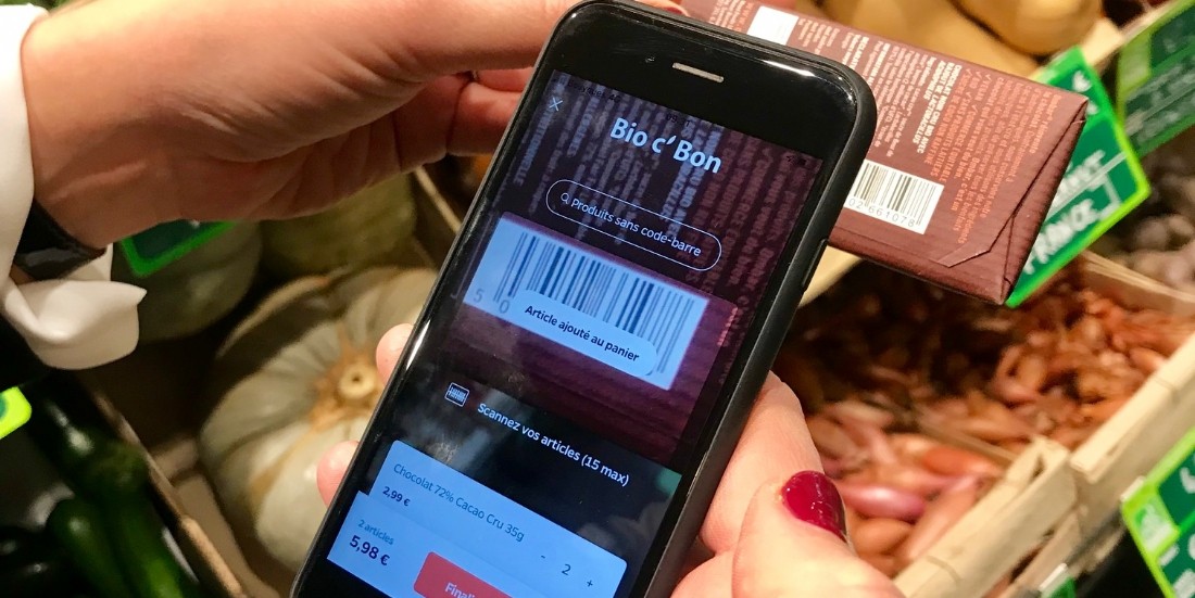Bio c' Bon déploie le 'scan and go' dans 12 magasins parisiens