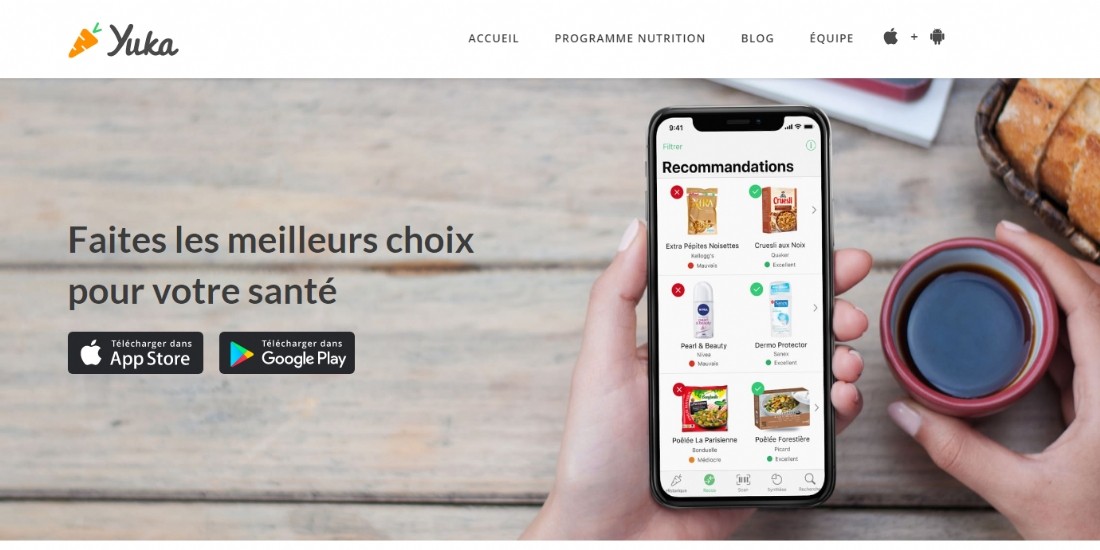 La notoriété de Yuka en hausse
