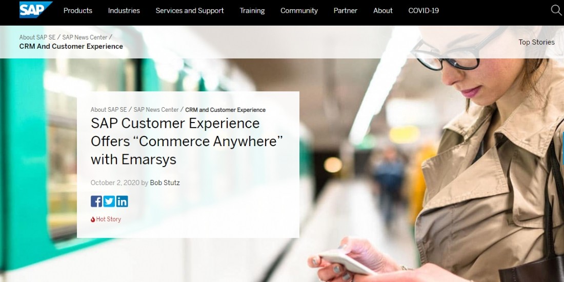 SAP rachète Emarsys, plateforme d'engagement client omnicanal