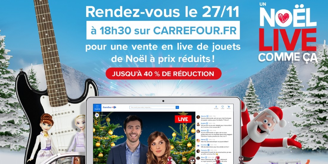 Carrefour se lance dans le live shopping