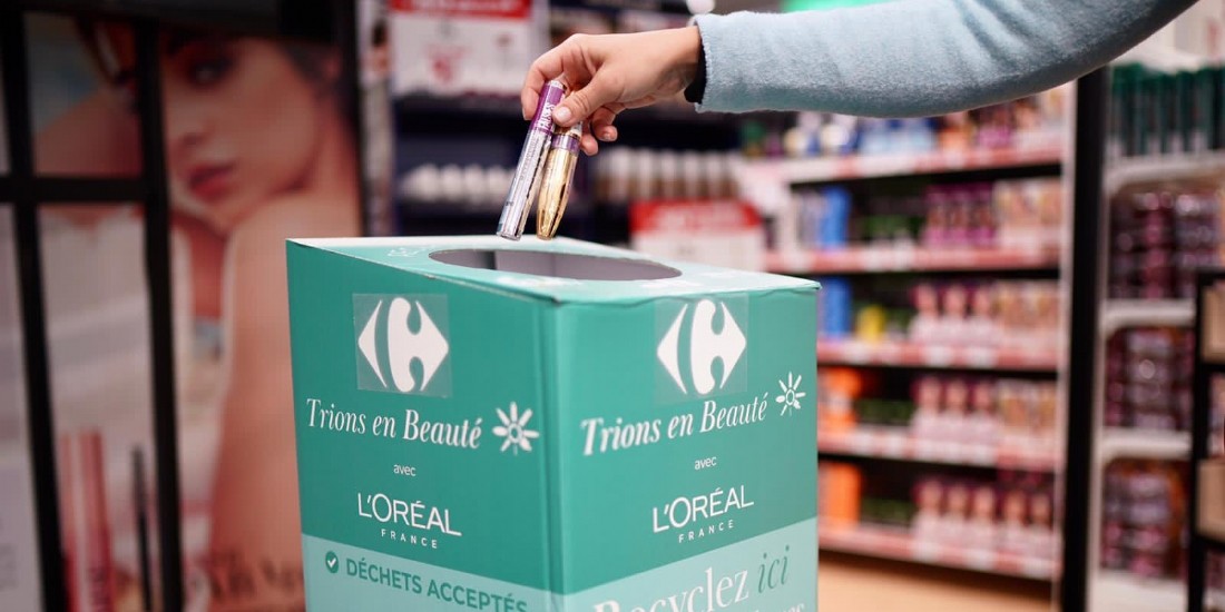 L'Oréal France, Carrefour et TerraCycle s'associent pour recycler les emballages cosmétiques en magasins