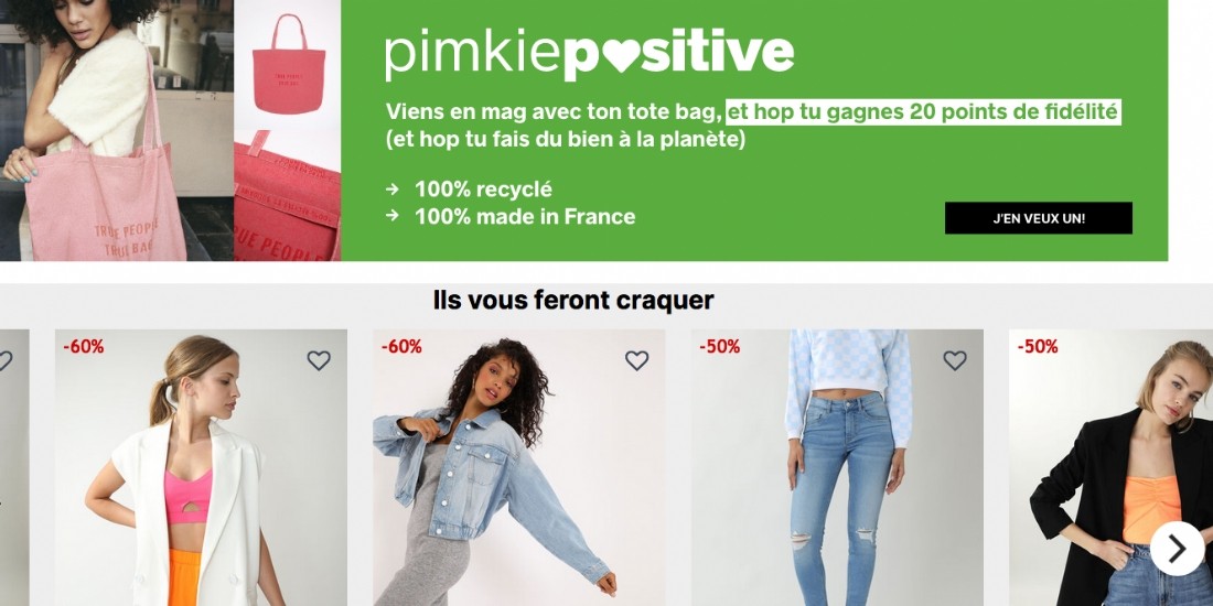 Pimkie renonce à la carte de fidélité en plastique